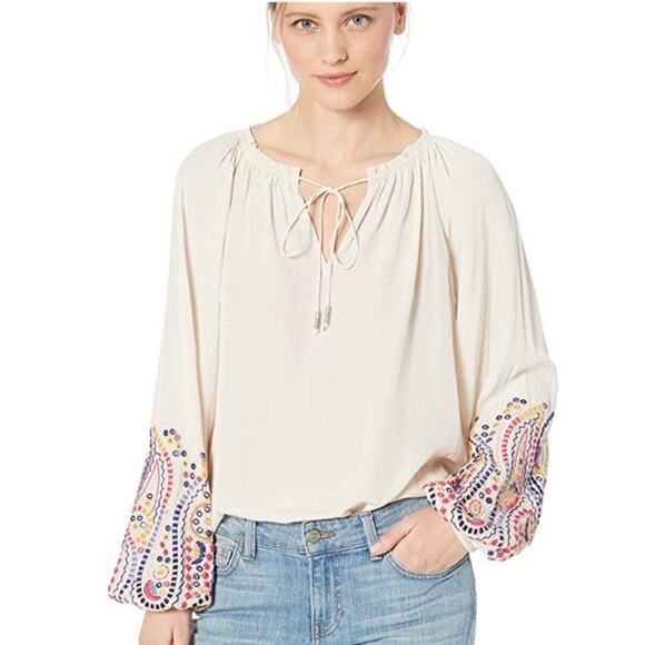 Ramy Brooke Shanese Embroidered Top - Picture 1 of 6